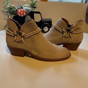 Suede Frye Booties- Excellent Condition